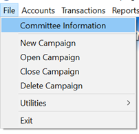 File committee information path screen shot