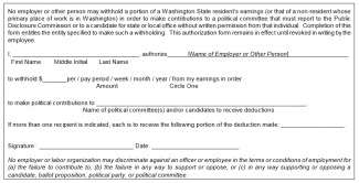 sample contribution withholding authorization