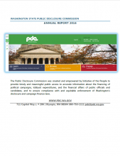 Cover of 2016 PDC Annual Report